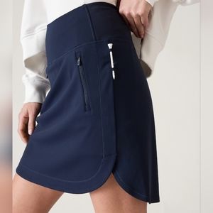 NEW Athleta Classic Navy Fairway Golf Skort 18" XS